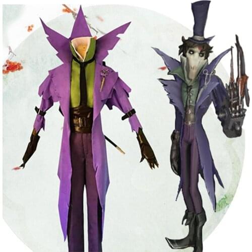 Game Identity V Cosplay Costume Jack Cosplay Costumes Halloween Carnival Party Purple Costume