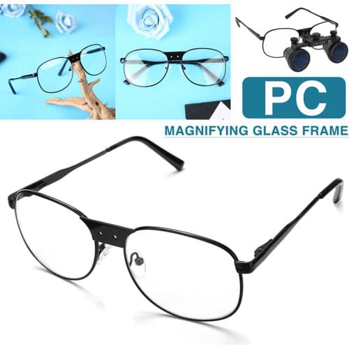 Lightweight Magnifying Glass Frame Binocular Magnifier Screw Hole Brass Frame For Paint Dental Magnifier Loupe Accessories