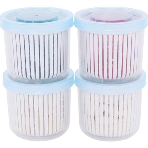 Multifunctional Storage Box Kitchen Refrigerator Fresh-Keeping Box Plastic Vegetable Fruit Drain Basket Storage Basket Container