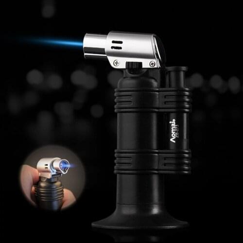 Jet flame isqueiro smoke gas torch lighter,Creative design of the metal cigarette inflatable reuse lighters