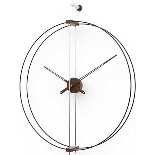 Nordic Luxury Large Wall Clock Modern Design Creative Wood Clocks Wall Home Decor American Silent Watch Living Room Gift Ideas