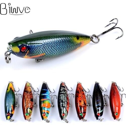 Biwvo Fishing Lures 5.9cm 6.8g Lipless Crankbait Metal Hard Lure Winter Fishing Wobble Rpopper Goods For Fishing Whopper