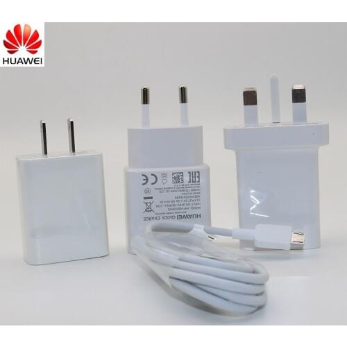 Huawei 9V2A EU charger QC 2.0 Quick Fast Charge Adapter Micro USB Cab For Mate 7 8 S 10 Lite Nova 3i P8 9 10 Lite Honor 8 9 Lite