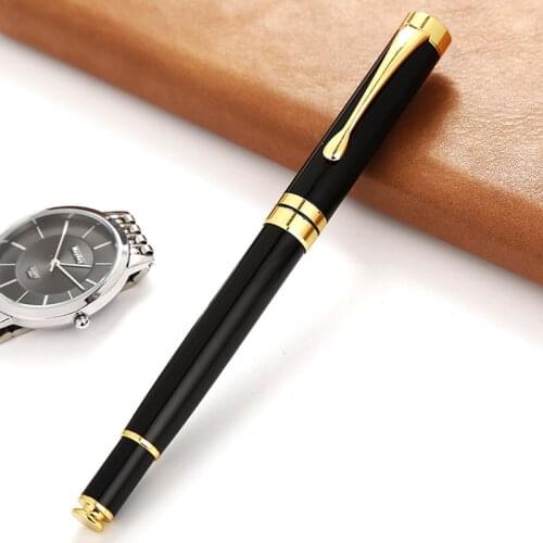 Metal Ballpoint Pen 0.5 0.7mm Blue Black Luxury Custom Logo Advertising Ball Gift Pen for School Student Stationery Office