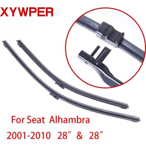 XYWPER Wiper Blades for Seat Alhambra 2001 2002 2003 2004 2005 2006 2007-2010 28"+28" Car Accessories Soft Rubber car wipers