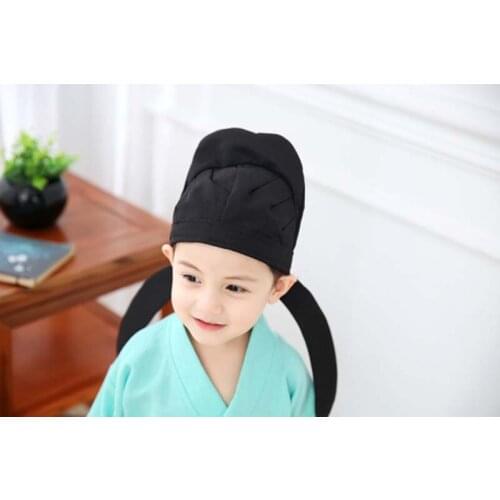 Hanfu Hat Kids&Adult Chinese Ancient Traditional Headdress Hanfu Mingzhi Headdress Fittings Black Hanfu Hat For Kids&Men