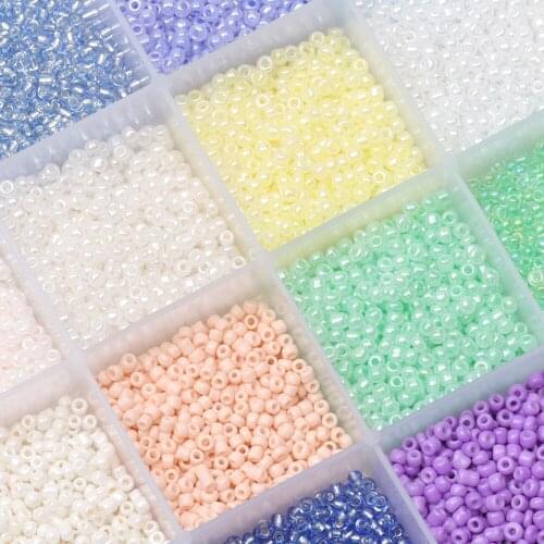 2/3/4mm Glass Beads for DIY Necklet Earring Transparent Czech Seed Beads Pony Beads For Garments Sewing Craft Jewelry Making Kit
