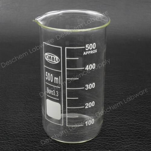 500mL Glass Beaker,Tall Form,Laboratory Chemical Glassware