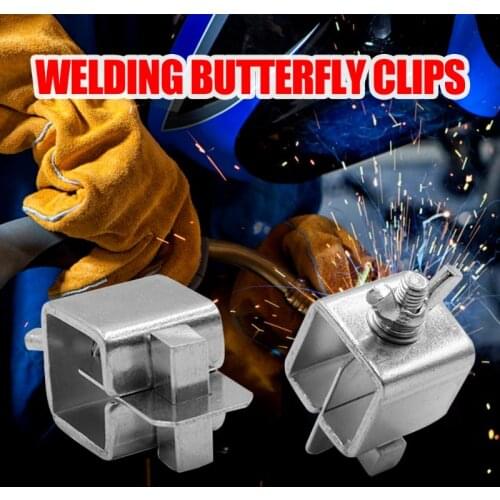 8pcs Welding Butterfly Clip Butt Welding Clamps Holder Positioner Fixture Adjustable for Welding Clamps