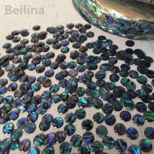 50pcs 8mm DIY Creative Design Convex surface Abalone shell sheet for Ornaments accessories and Home crafts decoration materials