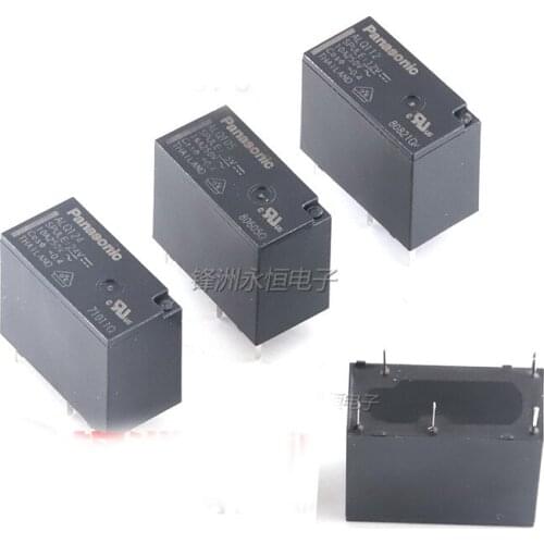 10PCS/Lot ALQ105/ALQ112/ALQ124 5V/12V/24V 10A/250V 5Pin Relay