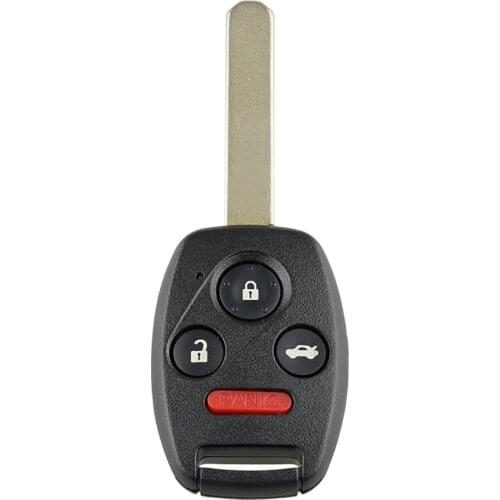 4 Buttons Car Key for HONDA CIVIC EX COUPE/EX SEDAN/SEDAN /SI COUPE/HYBRID High Quality Black Replacement Car Key Shell Fob