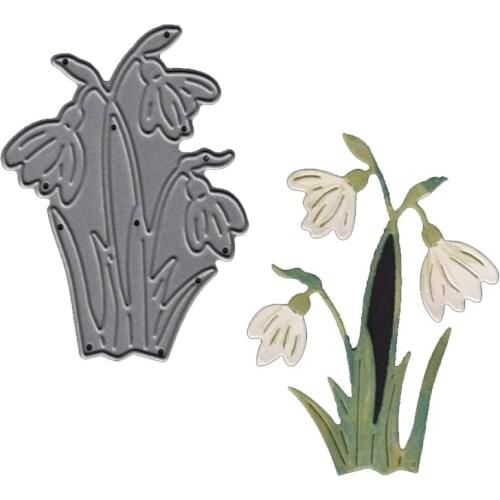 Daffodil Flowers Die Metal Cutting Dies Stencil for DIY Scrapbooking Album Embossing Paper Cards Decorative Craft Die Template