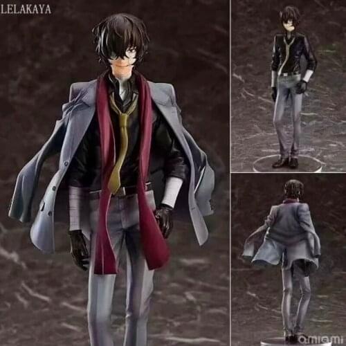 10-23cm Japanese Anime Bungo Stray Dogs Dazai Osamu Orange Rouge 1/8 Scale PVC Action figure Statue Collection Model Figure Gift