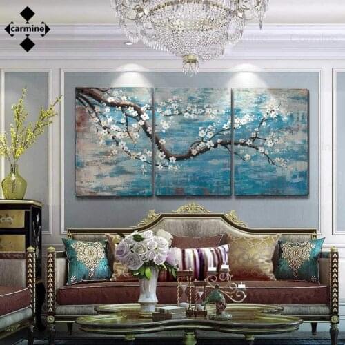 Floral Artwork Canvas Picture Traditional Chinese Style Printing Paintings Plum Blossom Poster and Print for Home Interior Decor