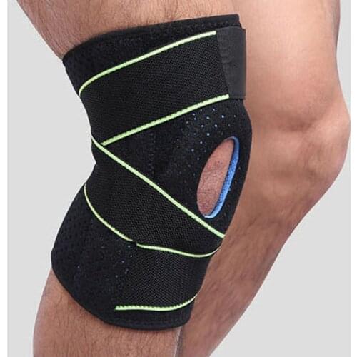 1PC Compression Bandage Knee Pads Elastic Adjustable Knee Brace Fitness For Arthritis Gym Basketball Tennis Safety Sports