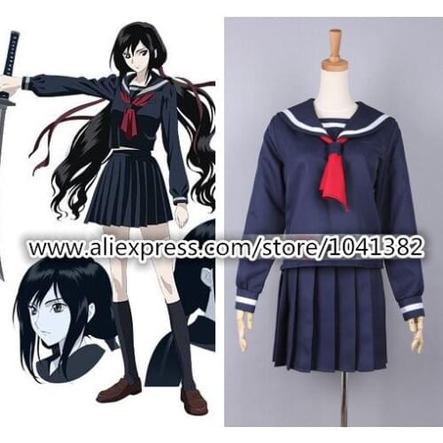 Blood C Kisaragi Saya cosplay costume Custom Any Size Halloween