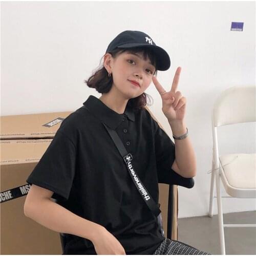 Summer Top Womens Loose Short-Sleeved T-shirt