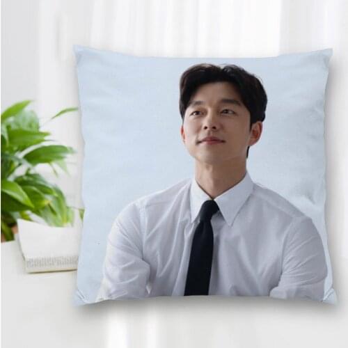 Hot Sale Custom Decorative Pillowcase Actor Gong Yoo Square Zippered Pillow Cover Best Nice Gift 20X20cm 35X35cm 40x40cm