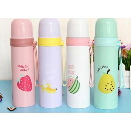 Portable Cartoon Fruit Pear Stainless Steel Insulated Water Cup Leakproof Bottle