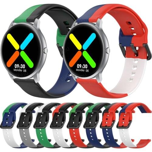 Color contrast Strap For imilab kw66 Replacement silicone Band smart watch Wristband Bracelet Watchband Accessories