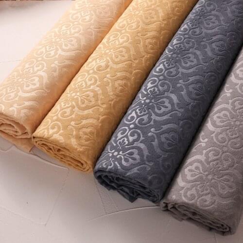 Solid Color Christmas Fleece Embossed Sofa Fabric Chair Cover Car Decoration Fabric 45*150cm/pcs TJ1639