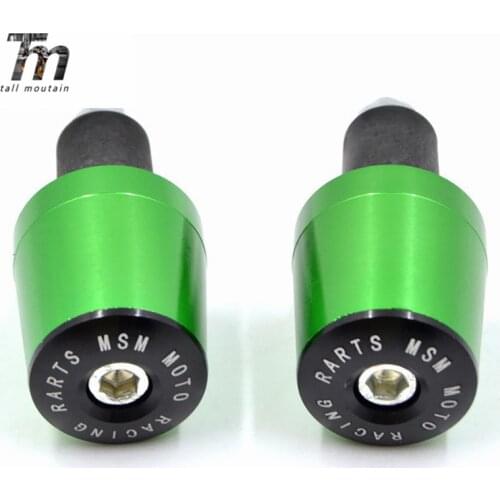 For Kawasaki NINJA 300 250R ZX636R ZX6RR 400R Yamaha MT 07 MT 09 Motorcycle 22MM Handlebar Grips Handle Bar Cap End Plugs