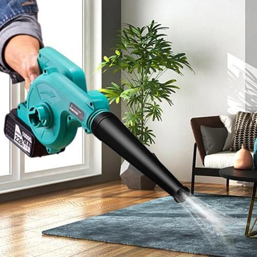 1200W 21V Cordless Electric Air Blower Handheld Lithium Battery High Power Wireless Blower Changable Home Dust Collector Cleaner