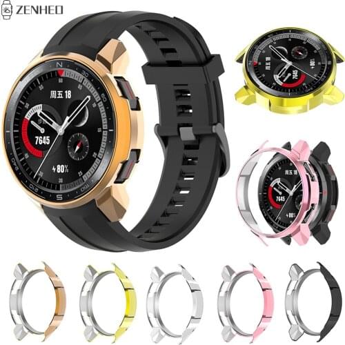 Plating TPU Protector Case For Huawei Honor Watch GS Pro Full Screen Protective Shell Bumper