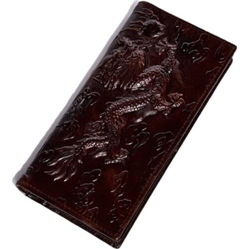 Genuine Leather Women Animal Print Wallets Casual Card Holder Vintage Gift Wallet Coins Packet Money Purse High Quality Purse