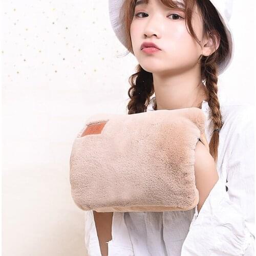 Winter warm high-end removable and washable hand warmer Pain relief therapy hot water bottle plush rechargeable hand warmerSP148