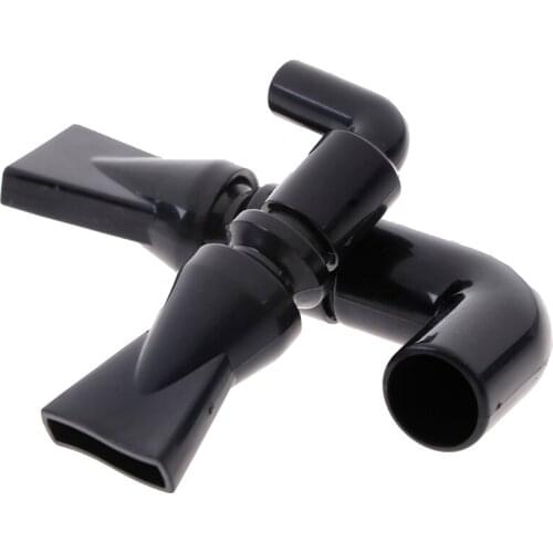 1PC Black Aquarium Tank Pump Duckbill Water Outlet Nozzle Duckbilled Return Pipe Fitting Size S/L