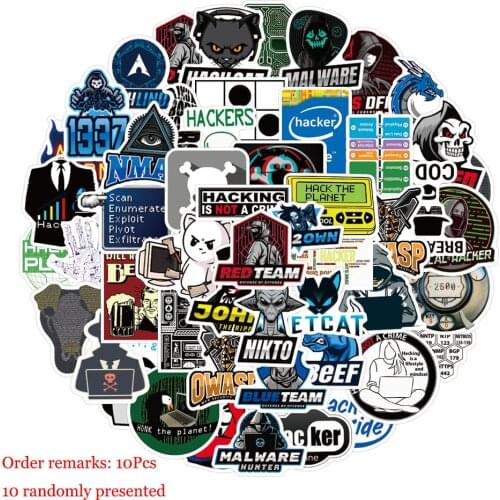 10/30/50 Pcs Network Hacker Program Programming Java Poster Stickers Fridge Phone Laptop Luggage Wall Notebook Graffiti Kids Toy