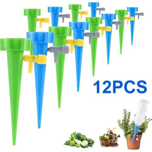 12Pcs Automatic Drip Kits Plant Flower Watering Irrigation Device Household Garden Auto Dripper Watering Spikes