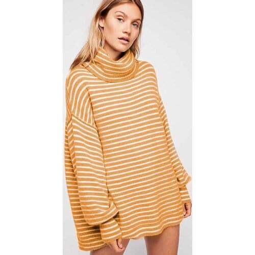 2020 European and American explosions INS online celebrity womens sweater sweater fashion stripe explosions sweater