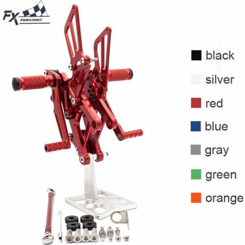 CNC Motorcycle Aluminum Foot Peg Rearset Rest For Honda CBR150 CBR125 CBR 125 150 2011-2015 Footrest Footpegs Pedal Rear Set