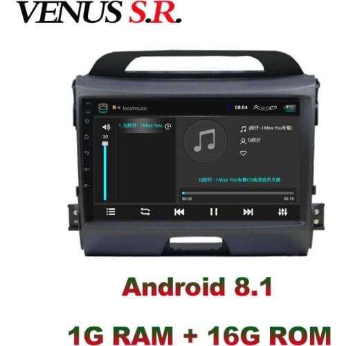 VenusSR Android 8.1 2.5D car dvd for KIA Sportage R radio 2010-2017 multimedia headunit GPS gps navigation