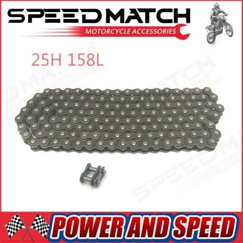 Chain 25H 158 Links with Spare Master Link For 47cc 49cc ATV Quad Mini Dirt Pocket Bikes Minimoto Motorcycle