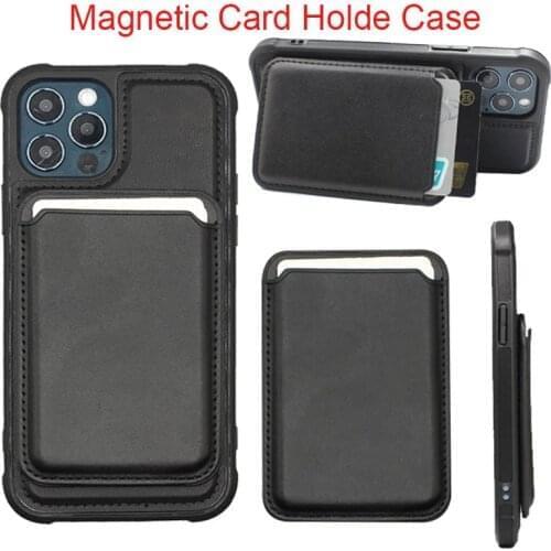 IPhone 12 Pro Max Case Magnetic Card Holder Mobile Phone Accessories Leather Magnetic Card Holder IPhone 11 Pro 12 Mini Xr Case