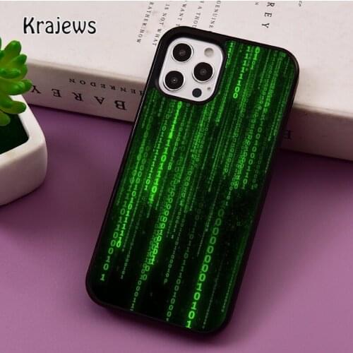 Matrix Hacker phone Case For iPhone 5 SE 2020 6S 7 8 Plus 12 mini 11 Pro X XR XS Max Samsung S8 S9 S10 coque Cover