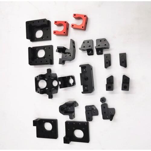 Funssor Black/Red Voron V0 Corexy 3D Printer 1515 extrusion frame kit with CNC machined metal parts