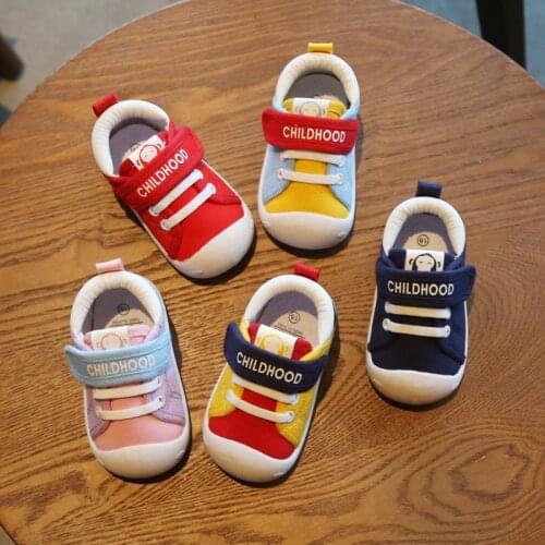 Spring and Autumn Baby Toddler Shoes Baby Indoor Shoes Boys Canvas Soft Bottom Breathable Girls Shoes Baby Boy Shoes