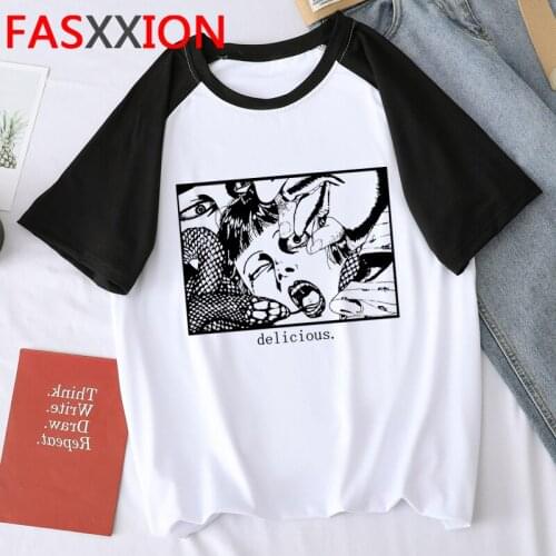 Junji Ito top tees male plus size graphic tees streetwear harajuku vintage clothes plus size harajuku