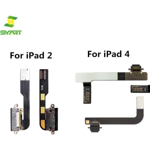 Charging Port Flex Cables For iPad 2 4 USB Charger Connector Plug Socket Dock Charging Flex