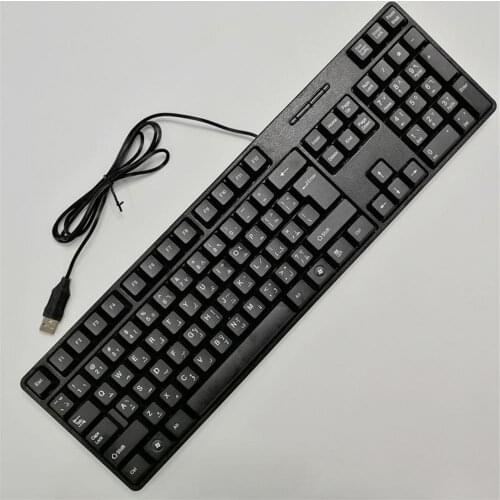 Gaming keyboard wired gaming 104 keycap Russian/English/Arabic/Spanish keyboard with PC laptop ergonomic keyboard for gamers