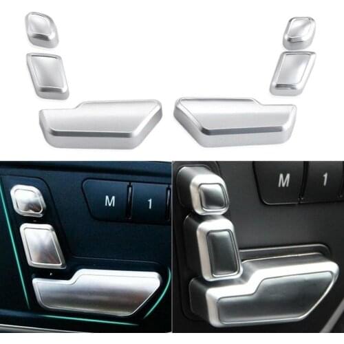 Car Seat Adjust Button Cover Sticker for Mercedes Benz A B C E Class W204 W212 GLA X156 CLA C117 GLE W166 ML GL GLS