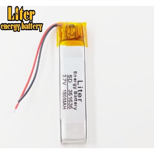 351535 3.7V 180mah Lithium polymer Battery For MP3 MP4 MP5 GPS Digital Products
