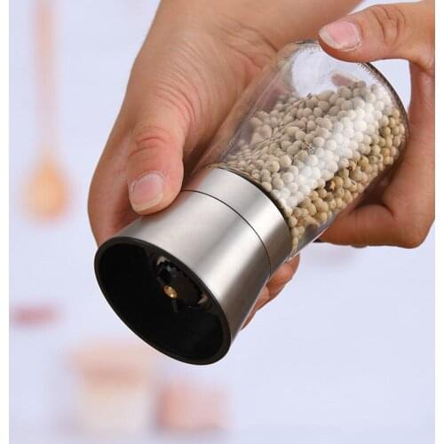Pepper Grinder Stainless Steel Manual Salt and Pepper Grinder Spice Blender Kitchen Tool Cooking Accessories