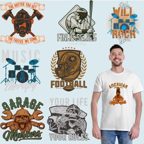 Stickers on Clothes Garment Accessories Iron on patches Manualidades Thermal transfer printing Heat-sensitive patches