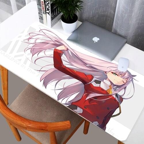 Desk Pad Protector Zero Two Desk Mat Desk Mouse Pad Organizer Comfortable Writing Pad Desk Decor for Office and Home